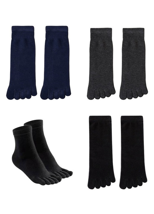 Sosete pentru barbati Traderplus, bumbac, cu degete, multicolor