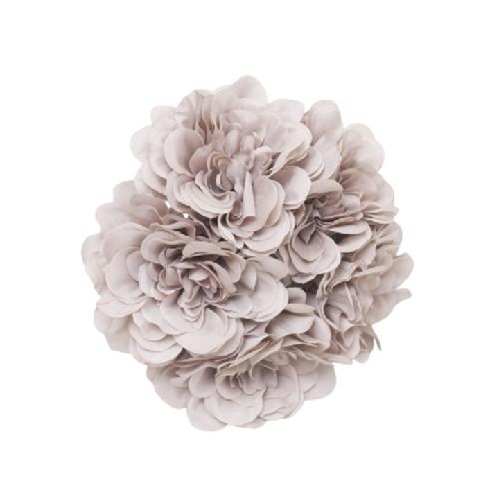 Set de 2 flori artificiale, rezistente la UV, gri, 30cm