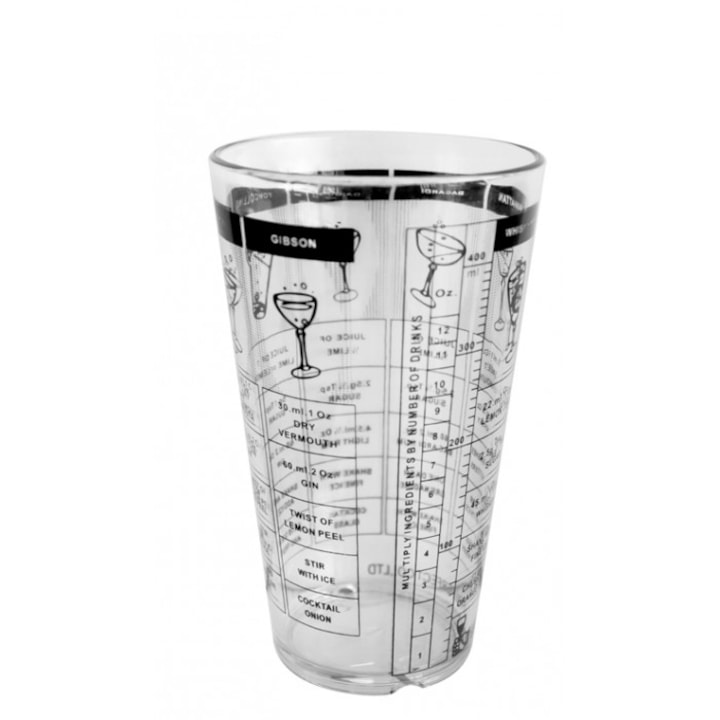 Shaker Boston policarbonat RAKI 750ml 8, 7xh14, 5cm