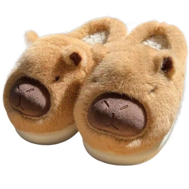 Papuci de bumbac, Maro nisip, 36-37