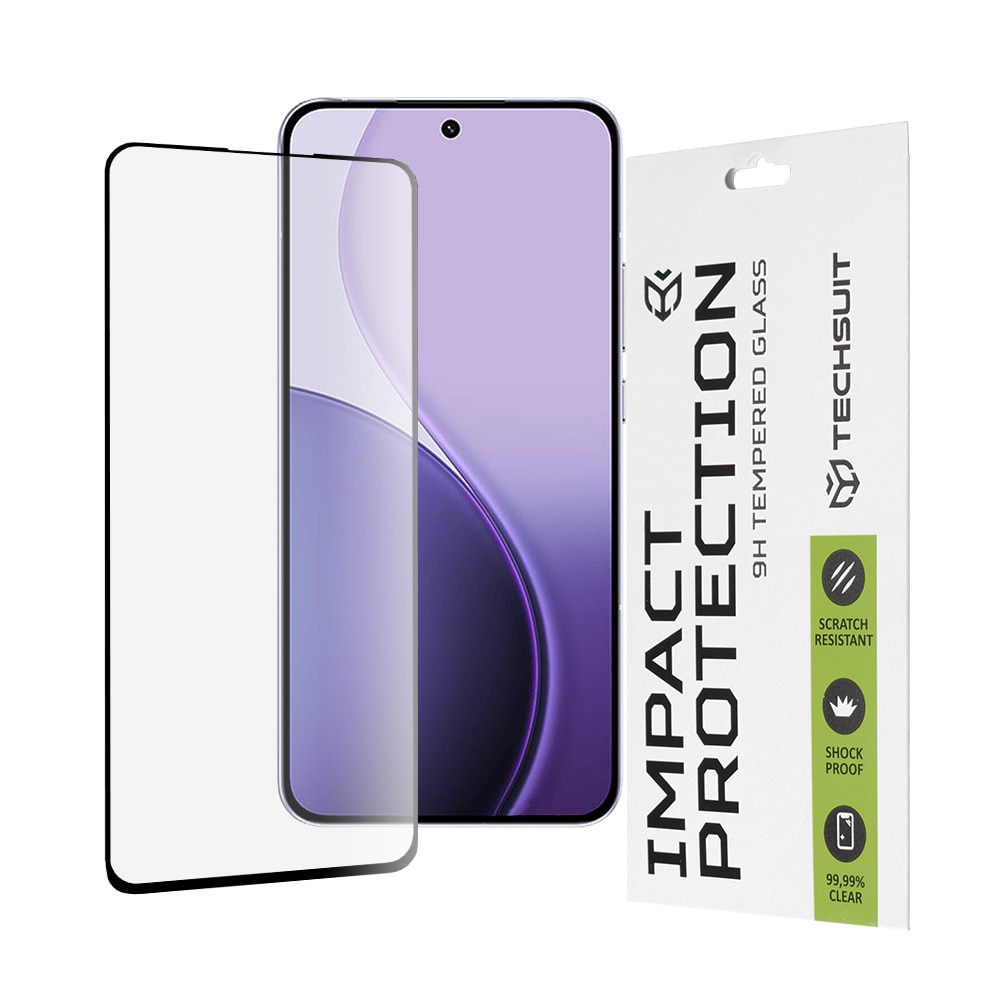Folie pentru Oppo Reno14 F, 111D Full Cover/Full Glue Glass, O23, Sticla securizata, Black