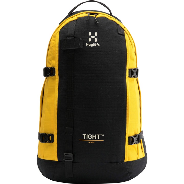 Спортна раница Haglofs, унисекс, наситено черно/тиквено жълто, 20.98x12.72x2.48см