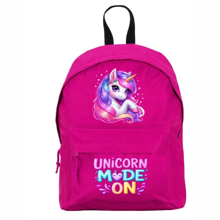 Iskolatáska, Unikornis, 38×28 cm, Rózsaszín, GS050