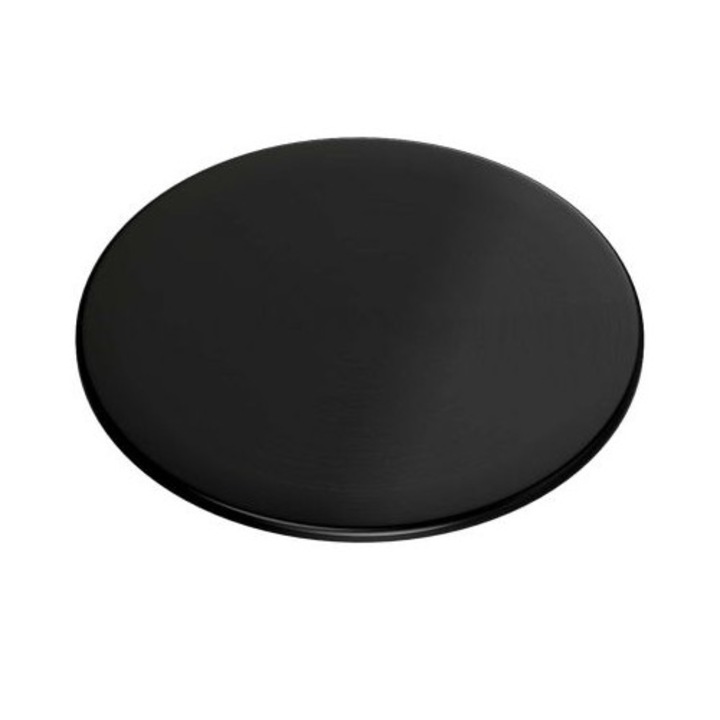 Capac de mascare Quadron pentru orificiul de scurgere a chiuvetei, negru mat