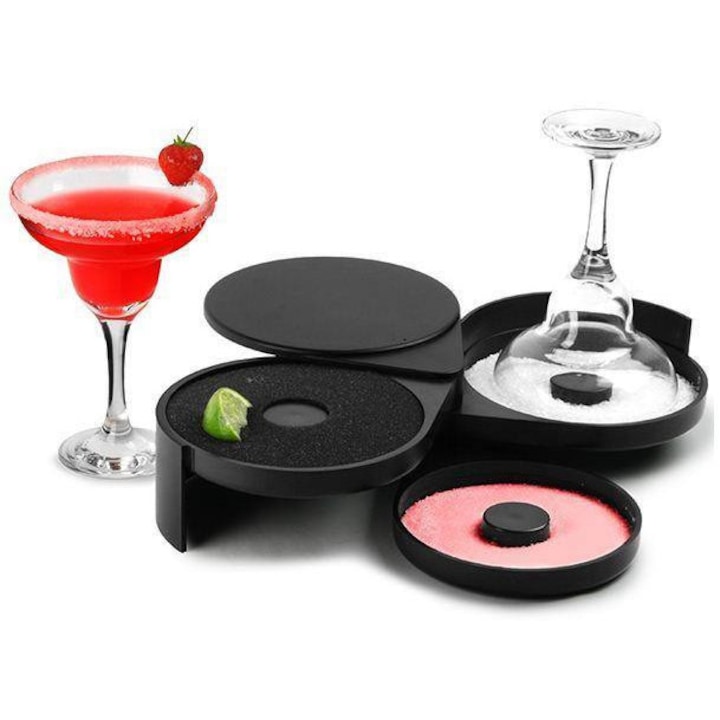 Suport zahar, Eurogastro, glazurator pentru pahare, negru, 15cm