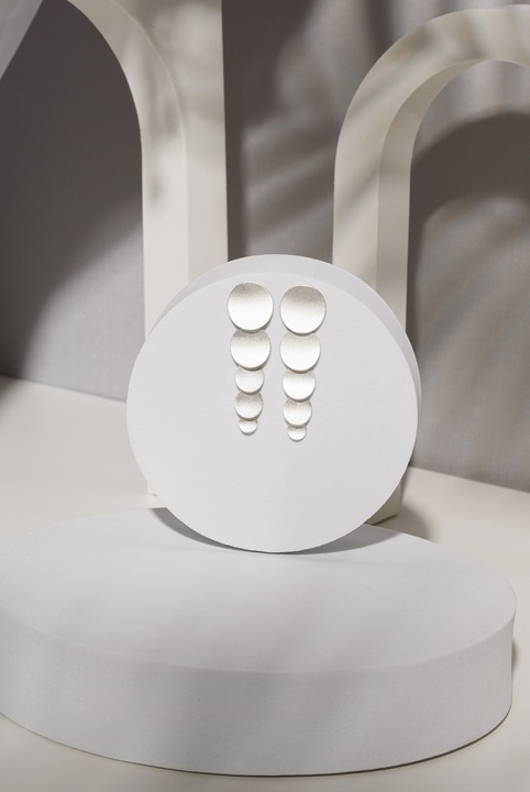 Cercei sculpturali din argint 925 MoonFall