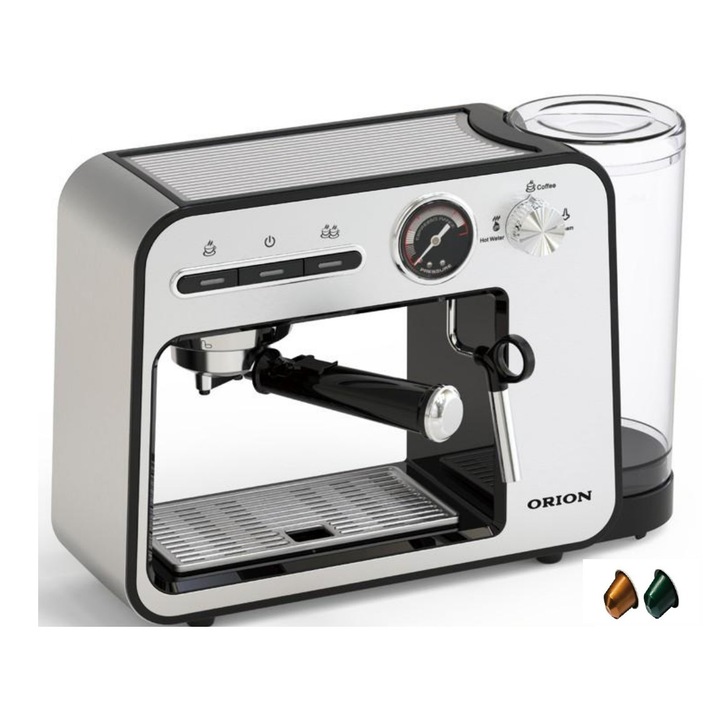 Expressor 3 in 1 Orion OCM-693B cafea macinata, capsule si spumare lapte 19 Bari