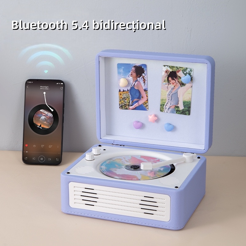 CD player portabil, Bluetooth 5.4, CD/CD-R/CD-RW/MP3/WMA, lumina