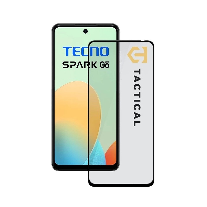 Tactical Glass Shield 5D Tecno Spark GO 2024 készülékhez fekete