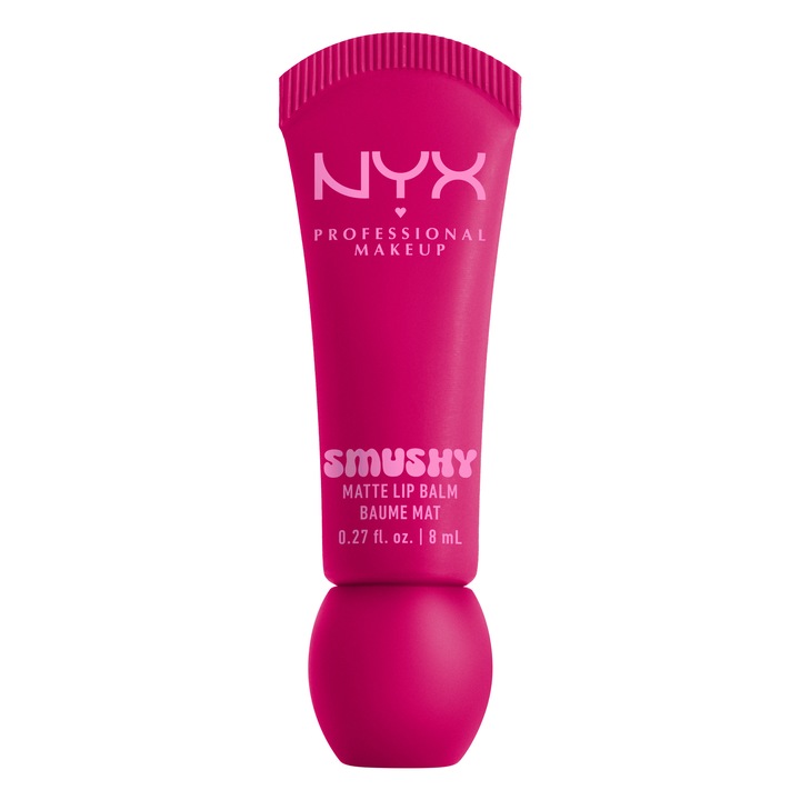 Матов балсам за устни NYX Professional Makeup Smushy 4 She's Serving, Лесен за разнасяне цвят, 8 мл