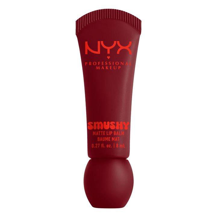 Матов балсам за устни NYX Professional Makeup Smushy 7 Swipe to Smooth, Лесно разнасящ се цвят, 8 мл