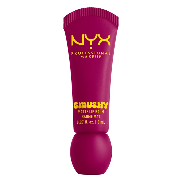 Матов балсам за устни NYX Professional Makeup Smushy 12 Silly Slippin', Лесен за размазване цвят, 8 мл
