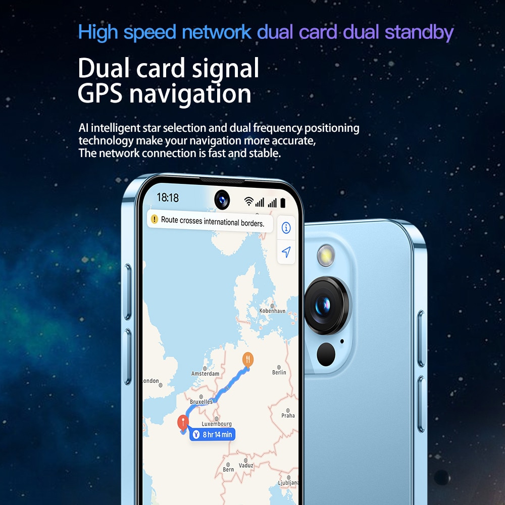 Telefon mobil inteligent Rainbuvvy XS19 Pro, 2GB RAM, 16GB ROM, 3.88 inch, Negru, Dual SIM