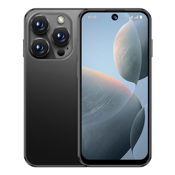 Telefon mobil inteligent Rainbuvvy XS19 Pro, 2GB RAM, 16GB ROM, 3.88 inch, Negru, Dual SIM