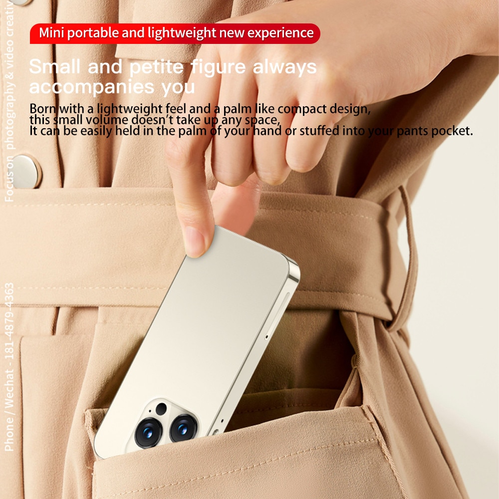 Rainbuvvi xs19 Pro Mini telefon mobil 3GB RAM 32GB ROM 3.88 inch 4G Mini telefon mobil 2000mAh Android 12 Violet