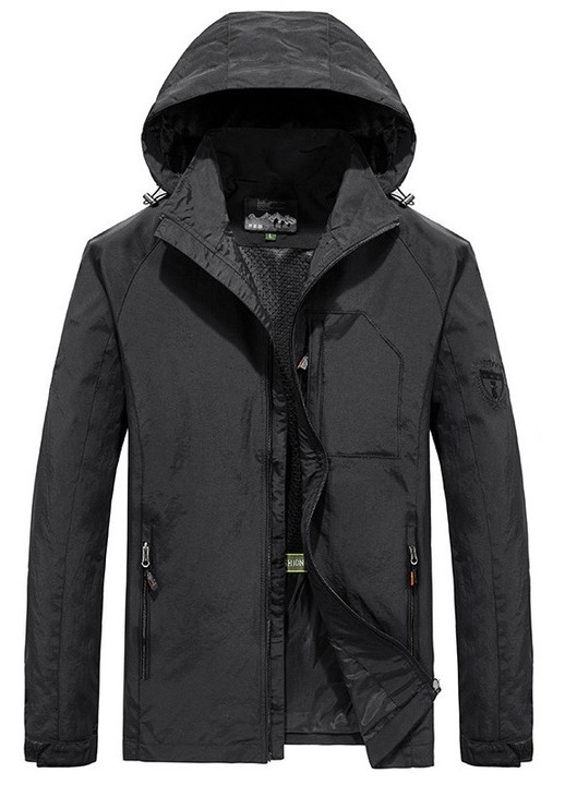 Geaca impermeabila, Negru