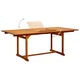 Masa de gradina, (150-200)x100x75 cm, lemn masiv de acacia