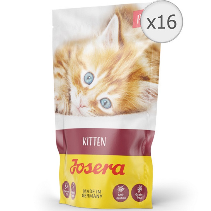 Мокра храна за котки Josera Kitten Adult, 16x85 гр
