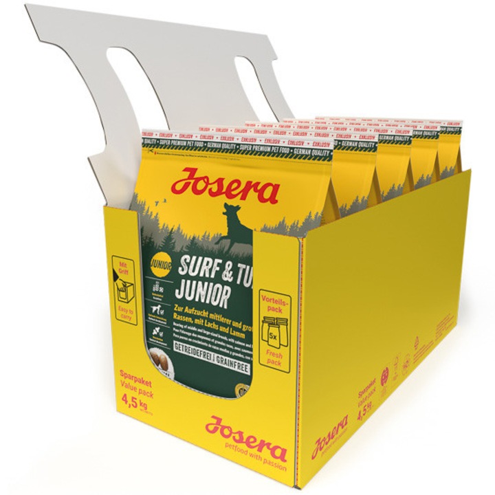 Суха храна за кучета Josera Surf & Turf, Junior, 5x900 гр