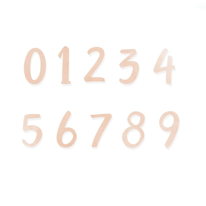 Set de 10 decupatoare pentru cifre, dp Craft, compatibile cu masini de taiat, dimensiuni 1,7x1,9cm, plastic.