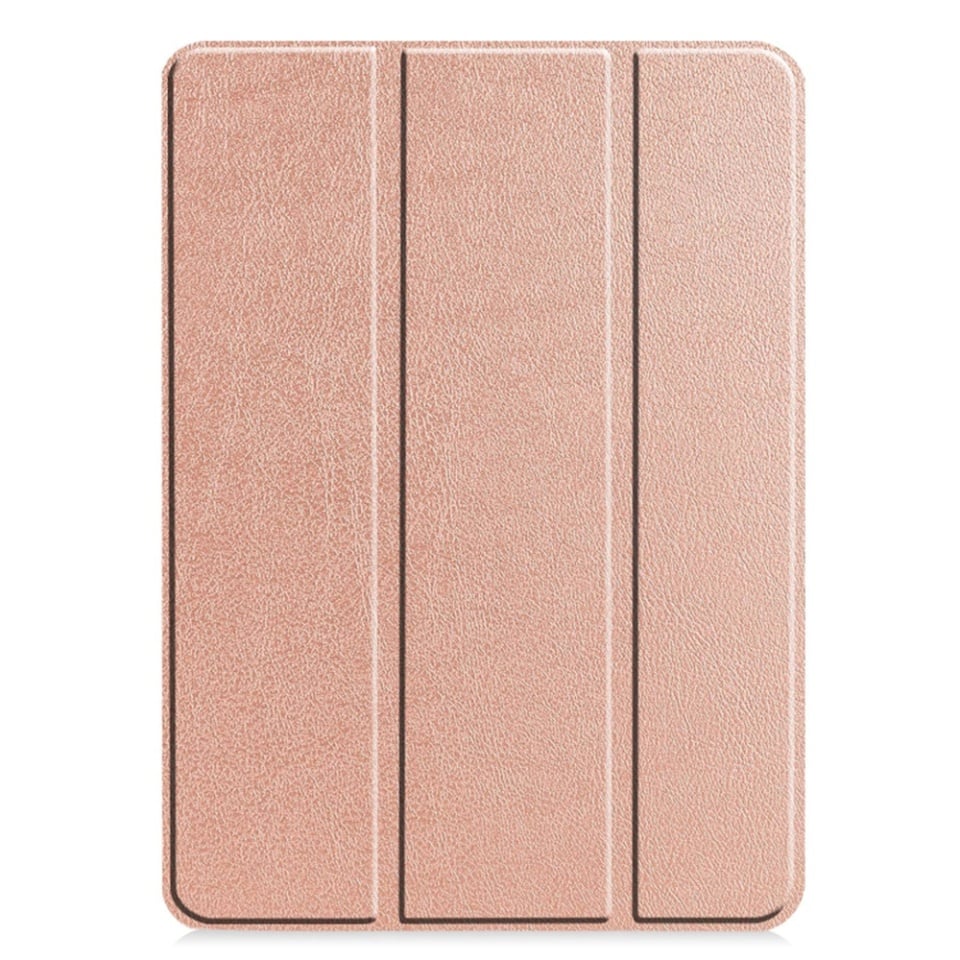 Husa tableta pentru iPad Pro 13 (2024), SKYDDAR INNOVATION, cu suport Multi-Unghi si functie Sleep/Wake, FoldPro, Roz, set cu sticker