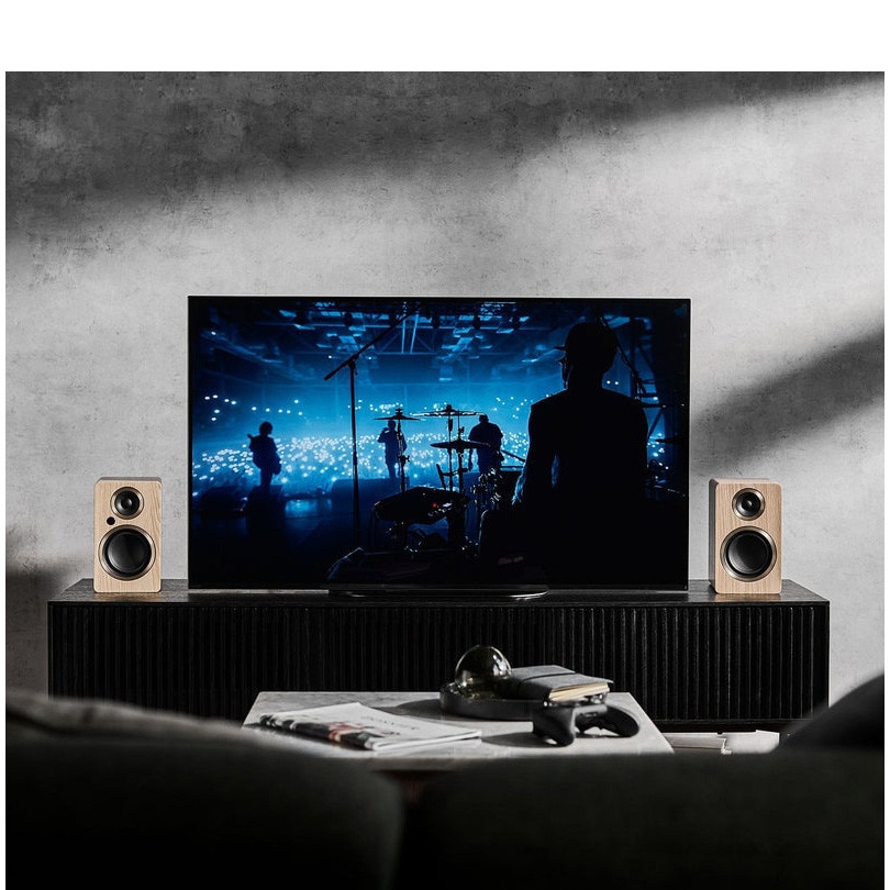 Boxe active Argon Audio FENRIS A4, 150W, Bluetooth, HDMI ARC, Phono, Ash