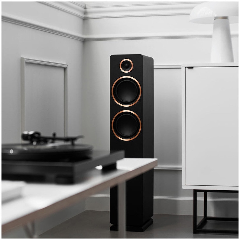 Boxe active de podea Argon Audio FENRIS A55, 150W, Bluetooth, HDMI ARC, Optic, Phono, Black