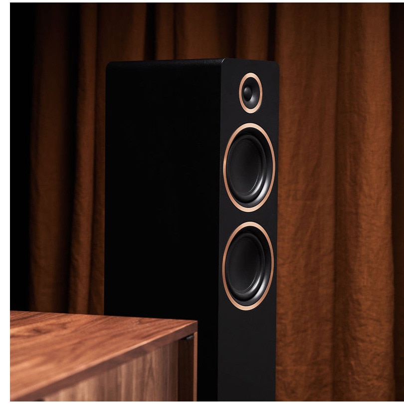 Boxe active de podea Argon Audio FENRIS A55, 150W, Bluetooth, HDMI ARC, Optic, Phono, Black