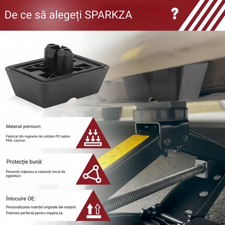 Опора за крик за кола, SPARKZA, за E46 E52 E63 E64 E65 E66 E67 E68 E83 E85 E86 E89, 51718268885, черна
