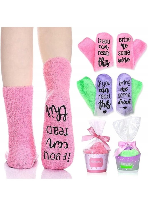 Női zokni, 2 darabos, rózsaszín, termo, csúszásgátló, 36-42 cm