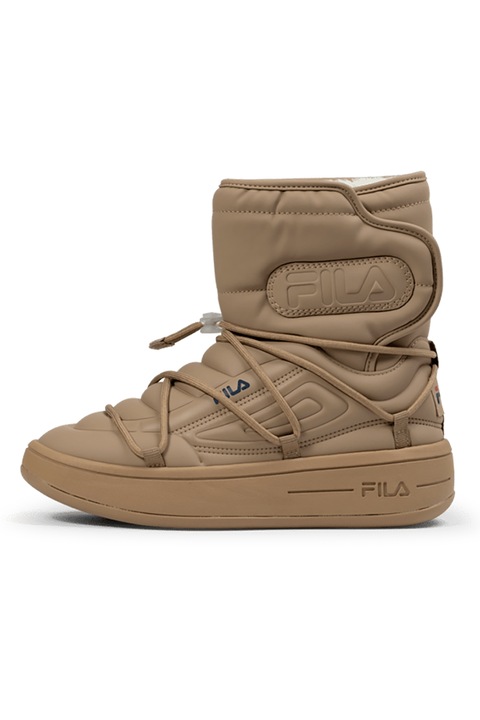 Fila, Боти с равна платформа и лого, Светлокафяв