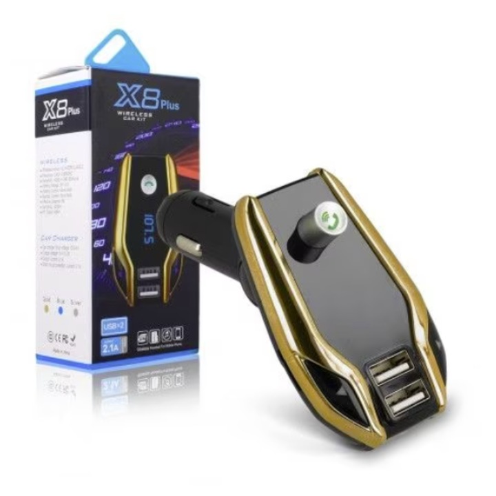 Carkit Wireless Auto cu Bluetooth, USB, Card SD si Modulator FM