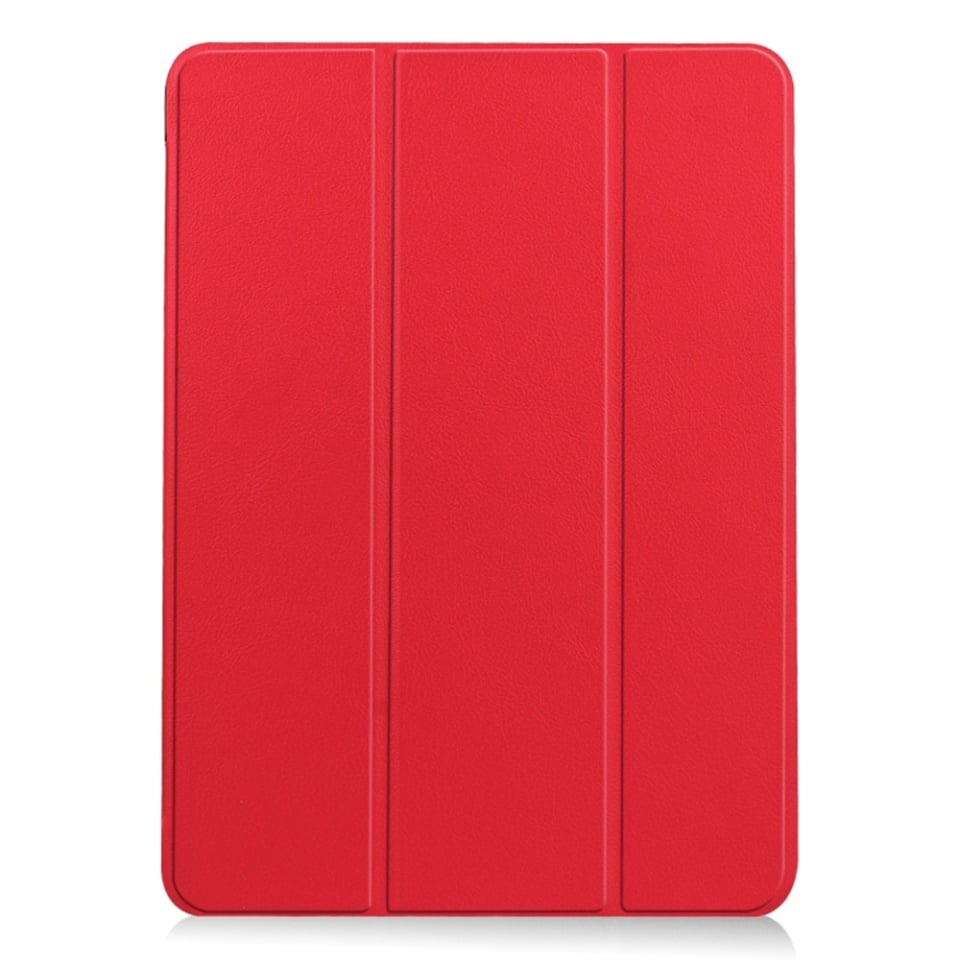 Husa tableta pentru iPad Air 13 (2024) / Air 13 (2025), SKYDDAR INNOVATION, cu suport Multi-Unghi si functie Sleep/Wake, FoldPro, Rosu, set cu sticker