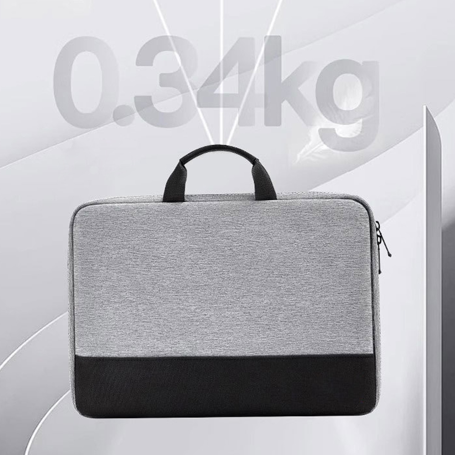 Geanta Laptop, Ecologica Impermeabila, 15.6 Inch, Rezistenta la Taieturi, Geanta Laptop cu 2 Compartimente pentru Birou si Uz Zilnic, Design Modern 40x28.5x5 cm, Gri