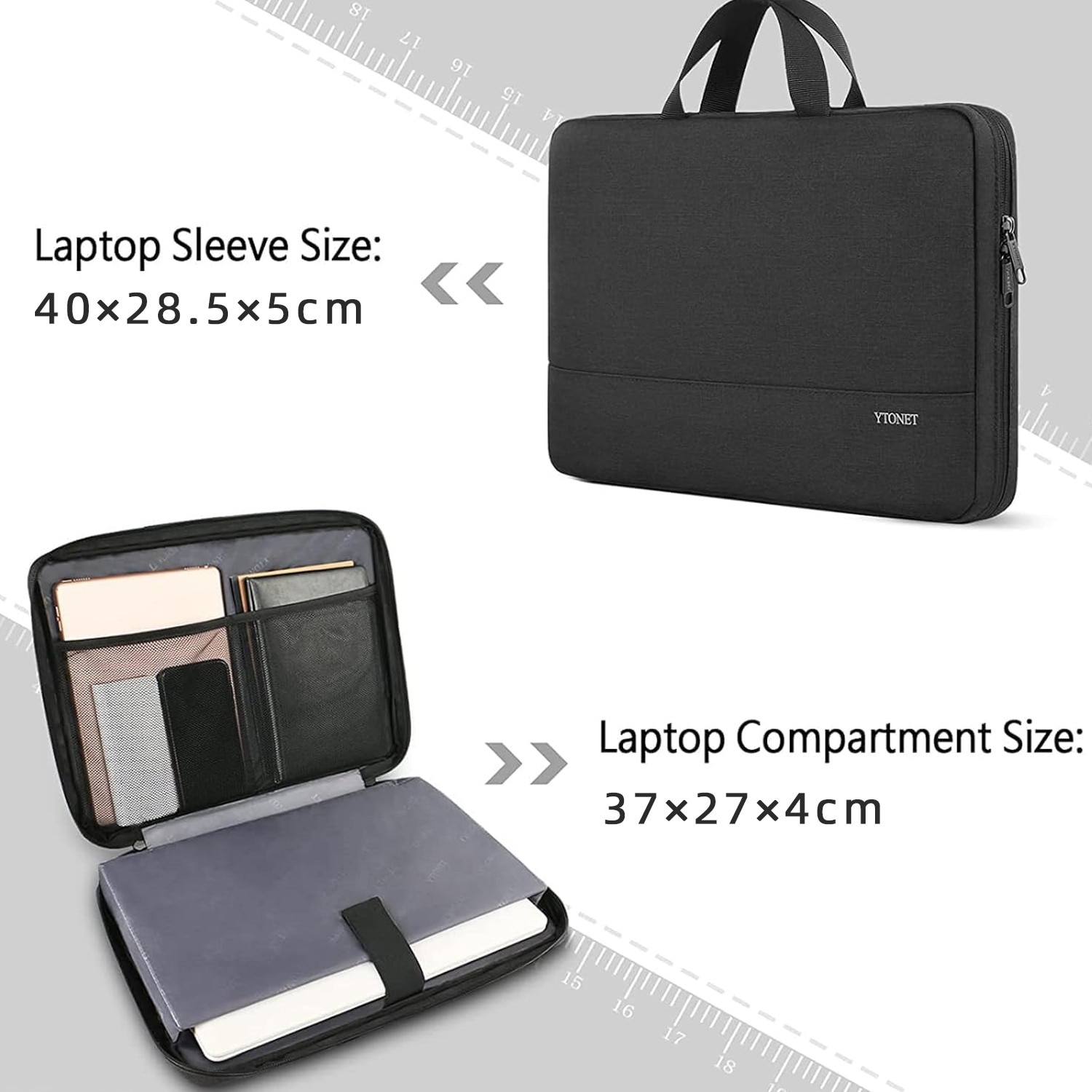 Geanta laptop, 15.6 ”, Dimensiuni 400x285x50 mm, Impermeabila, Negru