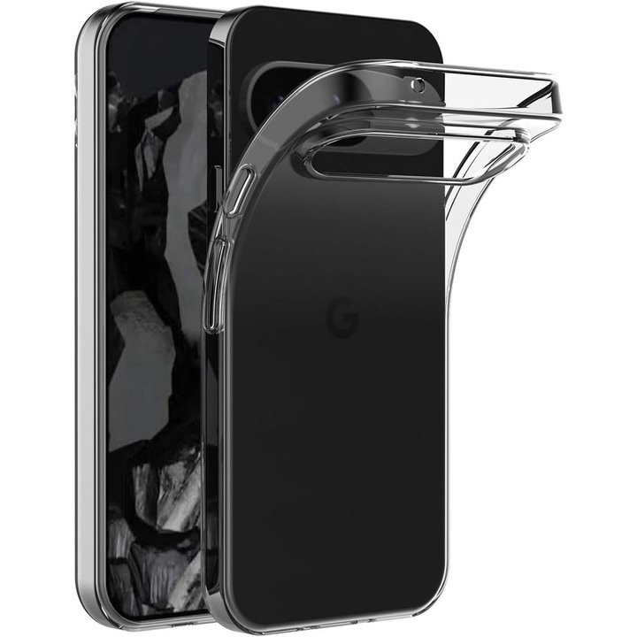 Husa compatibila cu Google Pixel 10 5G / Pixel 10 Pro 5G, silicon, groasă, transparentă, 2mm