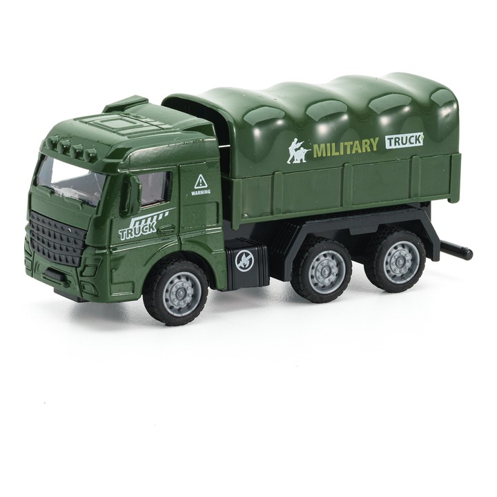 Военна кола играчка Mixbo, модел 1, пластмаса, 3 години +, 12.5 см, зелена