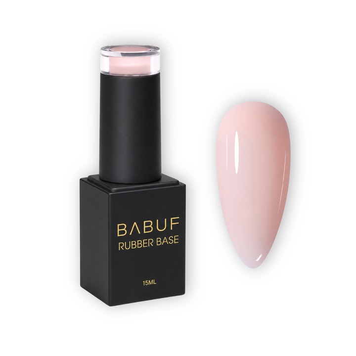 Baza Rubber, Roz Pudrat, RB7, 15ml
