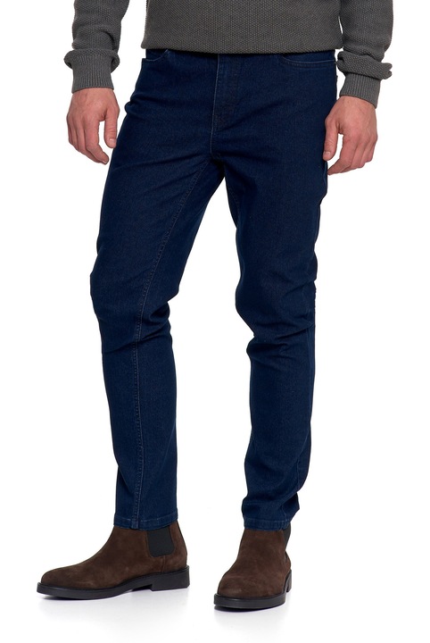 Мъжки дънки, Moraj, класически, деним/памук/полиестер/еластан, тъмносиньо