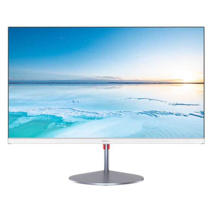 All in One OptimX Pro QD40 23.8 inch Intel Pocessor N100 generatia a 12-a up to 3.4Ghz, 8GB DDR4, 256GB nvme, Full HD, Wi-Fi, Bluetooth, Boxe, Slim, Alb