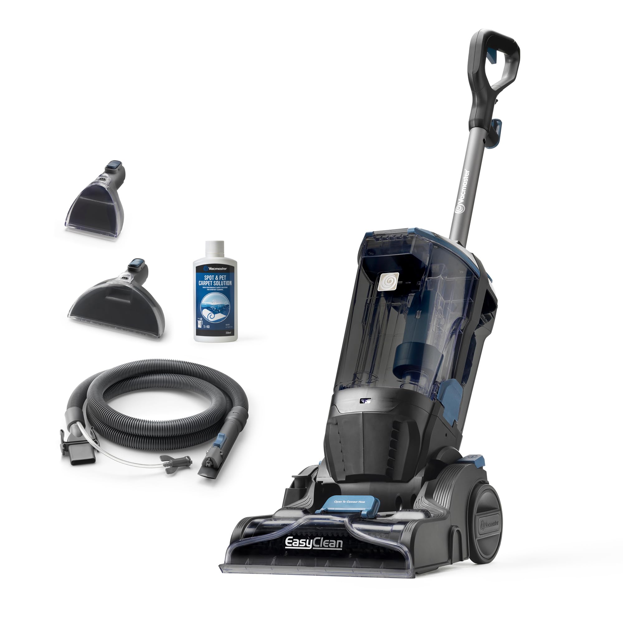 Aspirator pentru curatarea covoarelor Vacmaster CA0701EU. Indeparteaza murdaria si petele, Motor puternic de 750 W, Rezervor cu capacitate de 3, 2 L