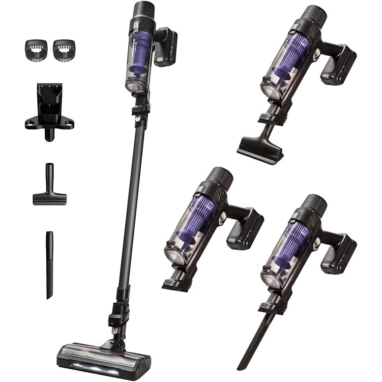 Aspirator vertical fara fir Rowenta RH6A33WO X-Pert 7.60, Mov/Gri, 140 W, Recipient 0, 44 L, 81 decibeli