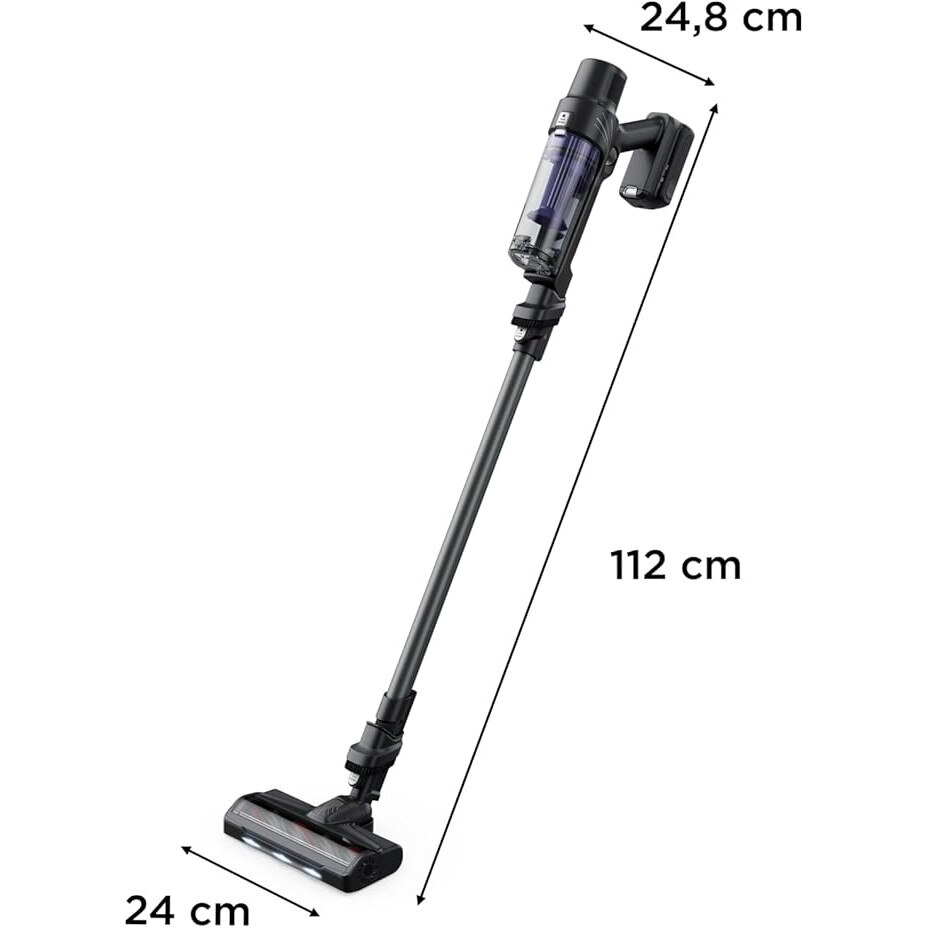 Aspirator vertical fara fir Rowenta RH6A33WO X-Pert 7.60, Mov/Gri, 140 W, Recipient 0, 44 L, 81 decibeli