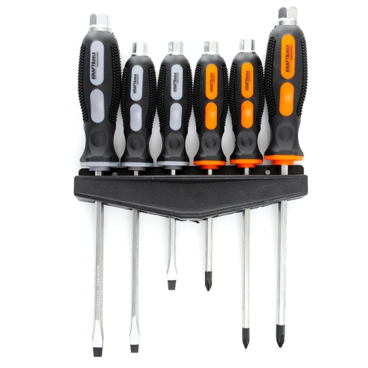 Комплект механични отвертки, 6 части, Kraft