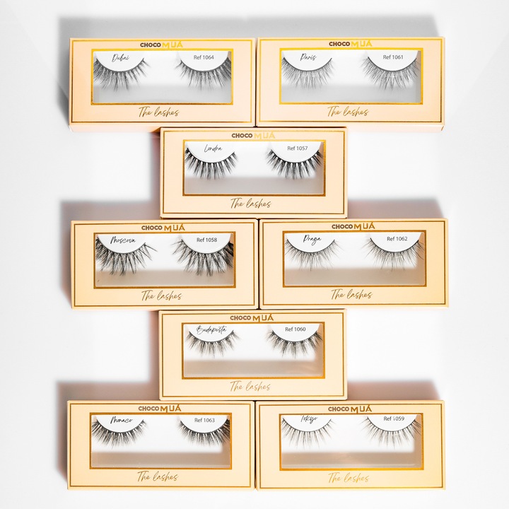 Set 8 perechi de gene false The Lashes, 160 g, Choco Mua