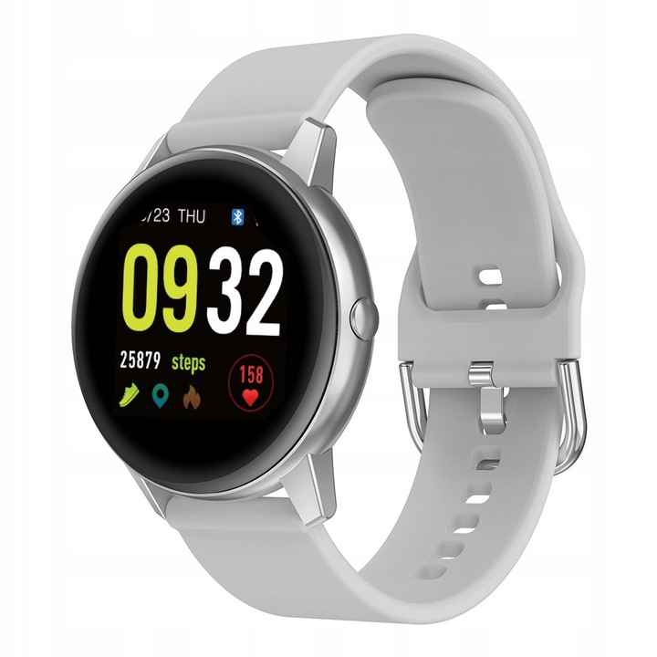 Smartwatch, Monitor de ritm cardiac, Gri