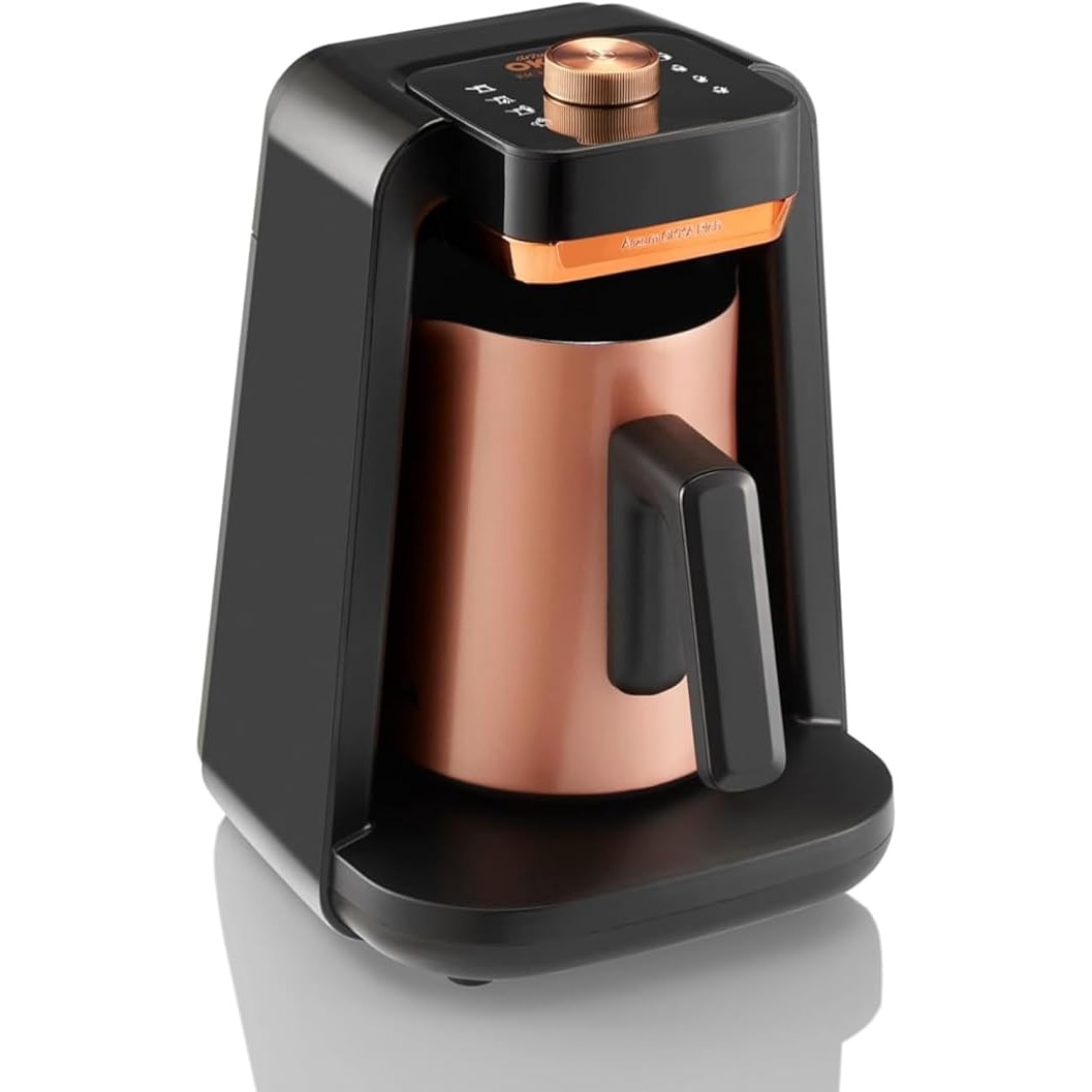 Aparat de cafea turcească Arzum OKKA RICH SPIN PRO, cupru, inox, funcție Slow Brew