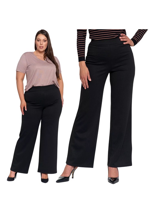 Pantaloni dama, Moraj, clasici, talie inalta, croi drept, material de inalta calitate