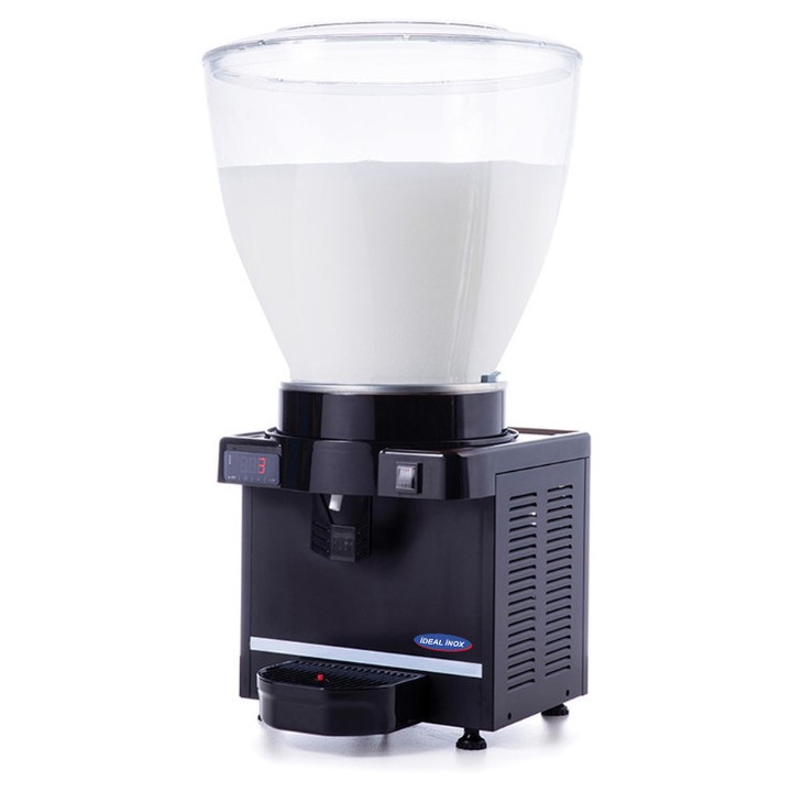 Distribuitor ayran braga sucuri naturale de fructe cu particule limonada 1 cuva 40 l Ideal Inox carcasa neagra termostat digital