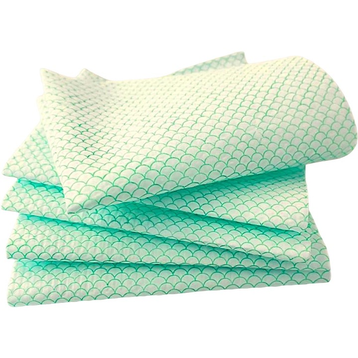 Set 25 Lavete Universale Ultra Absorbante 40x40 cm, Lavete Profesionale, Recomandate pentru HORECA, Industrie Alimentara si Aplicatii Industriale, Reutilizabile, tip Fagure - Lavabile, Fara scame BEKZ®
